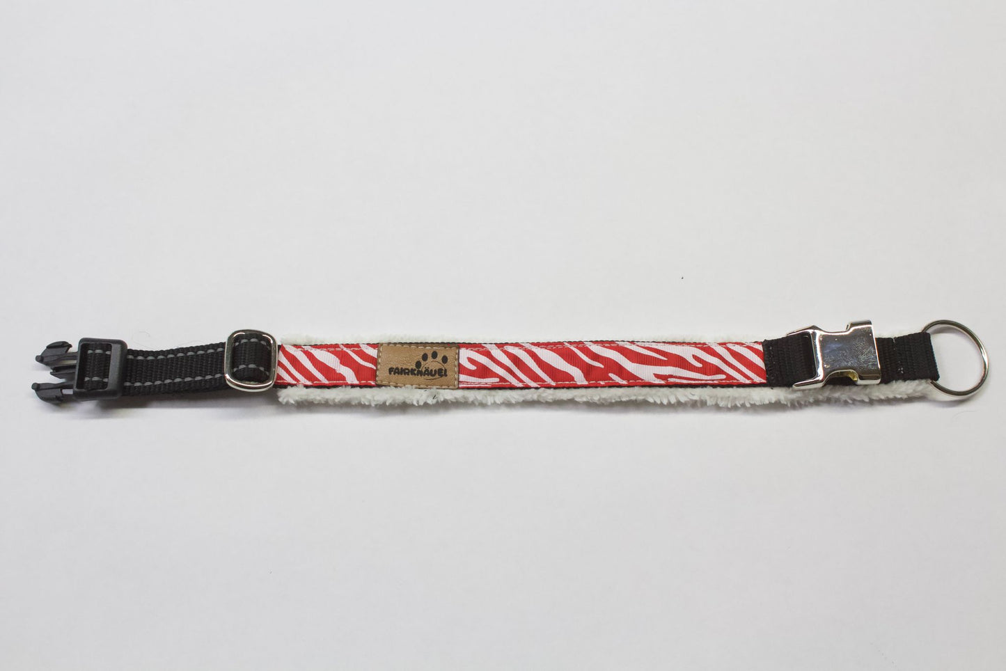 Halsband Leo / Rot Weiß