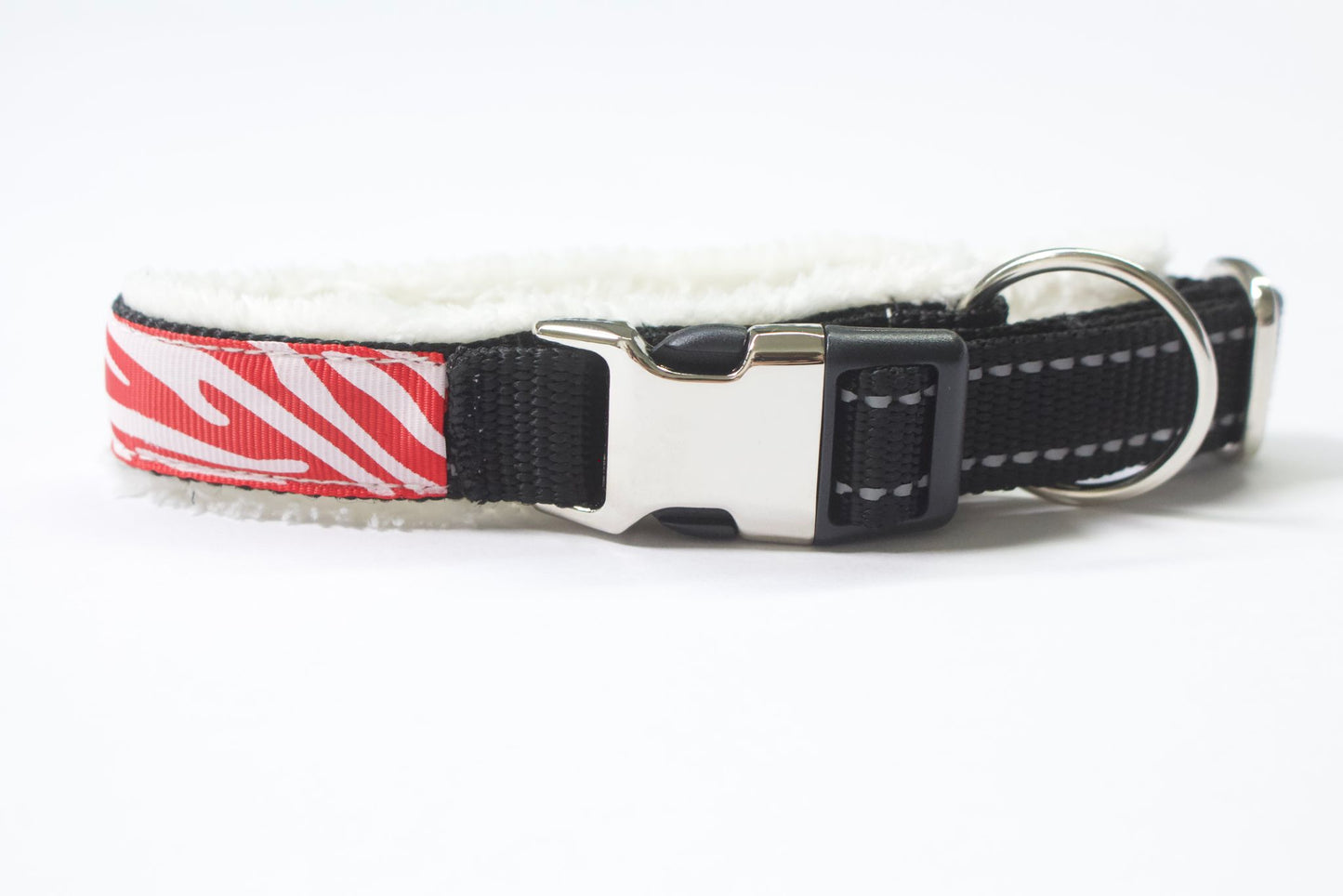Halsband Leo / Rot Weiß