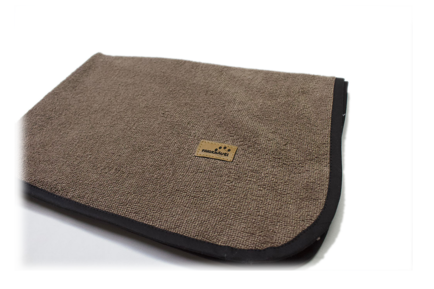 Bamboo dog towel brown