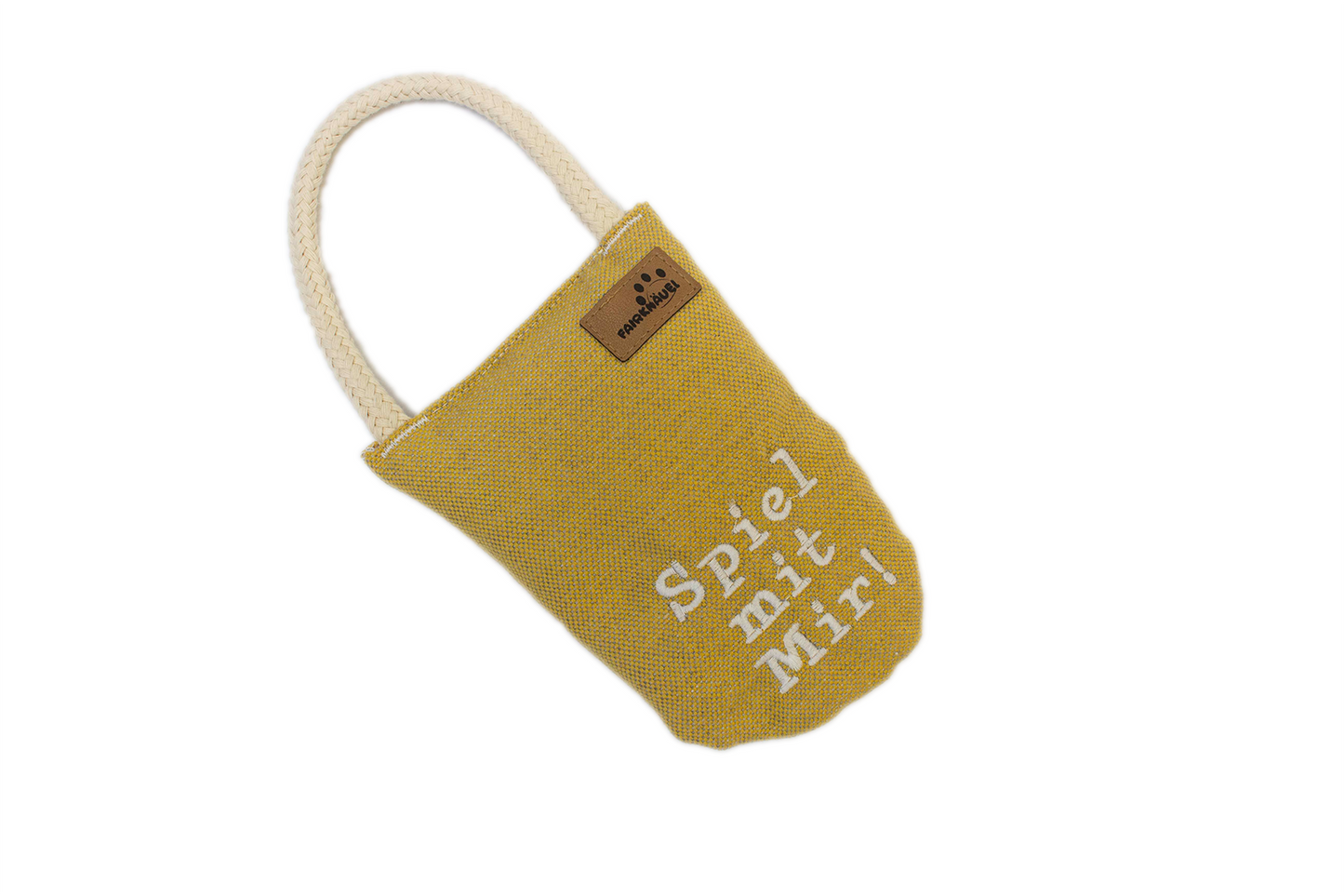 Dog Toy Tug Sack - Yellow - M